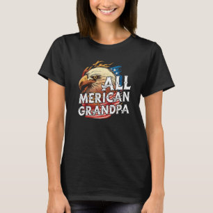Männer ganz Merican Opa 4. Juli Tag Adler USA T-Shirt