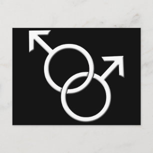 Männer-Gay Pride Postkarten Gleichgeschlechtliche