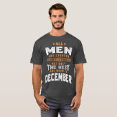 Männer Geboren im Dezember T-Shirt (Vorne ganz)