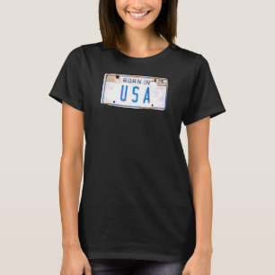 Männer Geboren in den USA Cool Retro Vintage Art a T-Shirt