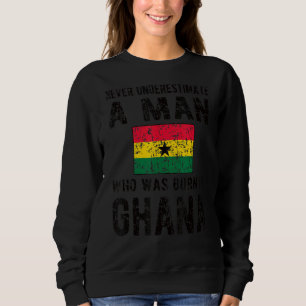 Männer Geboren in Ghana Ghanaische Flagge Ghanaisc Sweatshirt