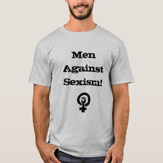 Männer gegen Sexism-Shirt T-Shirt (Vorderseite)