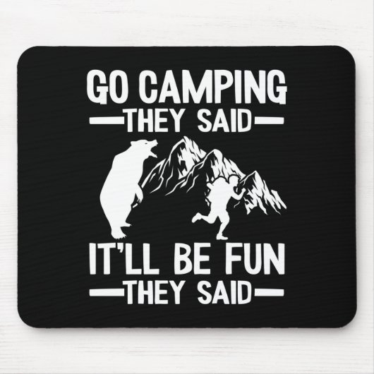 Männer gehen campen, sie sagten, es wird ein lusti mousepad (Vorne)