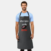 Männer gehören in der Küche an, lustig Schürze (Getragen)