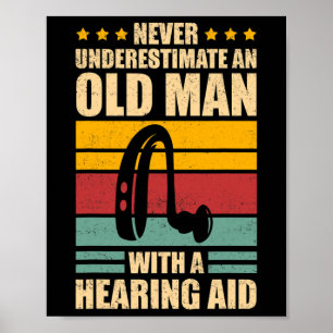 Männer Gehörlosigkeitsbewusstsein Asl Und Gehörlos Poster