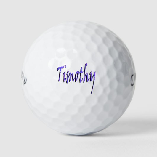 Männer genannt Timothy, Golfball (Vorderseite)