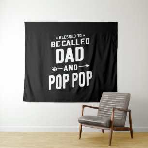 Männer gesegnet, als Vater und Pop-Pop-Väter bezei Wandteppich