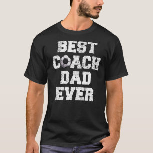 Männer gestresste Vintage beste Fußballtrainer Vat T-Shirt