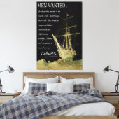 Männer Gewollt für die Erforschung des Südpolens - Leinwanddruck (Insitu (Schlafzimmer))