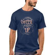 MÄNNER GLÜCK AUFMUNTERNDE T-SHIRT