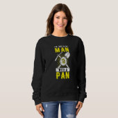 Männer Goldwaschen Prospektor Mann Mit Einer Pfann Sweatshirt (Vorne ganz)