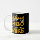 Männer Grillen mag Mike Kaffeetasse (Links)