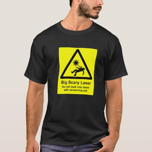 Männer groß, beängstigenden Laser-T - Shirt (Vorderseite)