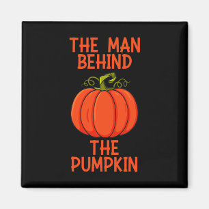 Männer Halloween der Mann hinter dem Kürbis Magnet