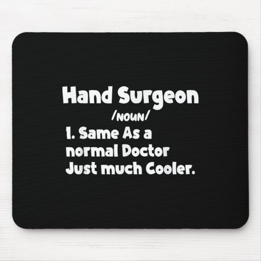 Männer Hand Chirurg Definition Operation Doctor Ha Mousepad (Vorne)