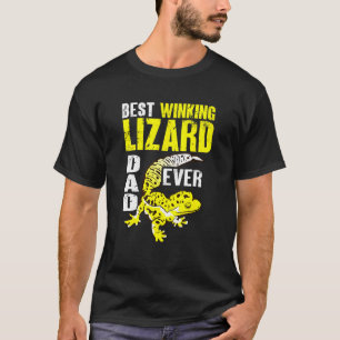 Männer Herpetologe Bestes zwinkerndes Eidechsen-Da T-Shirt