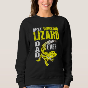 Männer Herpetologe Bestes Zwinkerndes Eidechsen Pa Sweatshirt