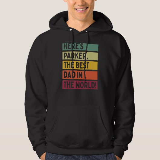 Männer hier ist der Parker der beste Vater der Wel Hoodie (Vorderseite)