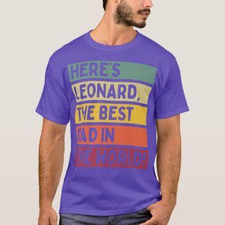 Männer hier ist Leonard der beste Vater der Welt T-Shirt