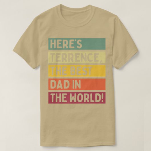 Männer hier sind der beste Vater der Welt T-Shirt (Design vorne)
