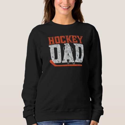 Männer Hockey Vater Hockey Player Eishockey 1 Sweatshirt (Vorderseite)
