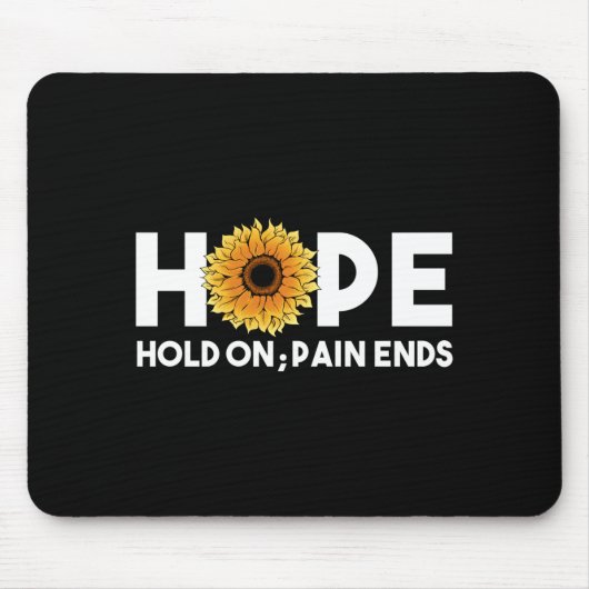 Männer Hoffnung festhalten Schmerz endet Sonnenblu Mousepad (Vorne)
