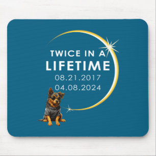 Männer Hund Totale Sonnenfinsternis Zweimal Mousepad