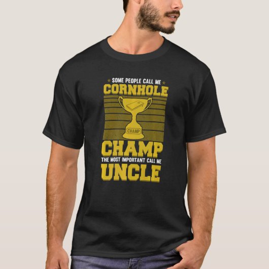 Männer ich bin der Cornhole Champion oder Cornhole T-Shirt (Vorderseite)