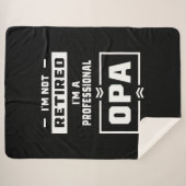 Männer ich bin ein Berufliches opa-geduldiges Gesc Sherpadecke (Vorderseite (Horizontal))