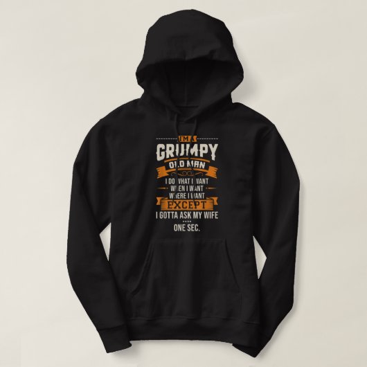 Männer, ich bin ein gruseliger alter Mann tue, was Hoodie (Design vorne)