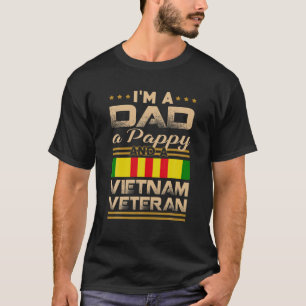 Männer Ich bin Papa, Opa, Vietnam Veteran Vintage  T-Shirt