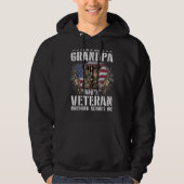 Männer ich bin Vater Opa und Veteran Nichts Sorgfa Hoodie (Vorderseite)
