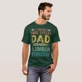 Männer ich habe zwei Titel Vater und Klempner Funn T-Shirt (Vorne ganz)