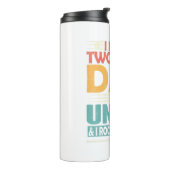 Männer ich habe zwei Titel Vater und Onkel lustige Thermosbecher (Nach links gedreht)