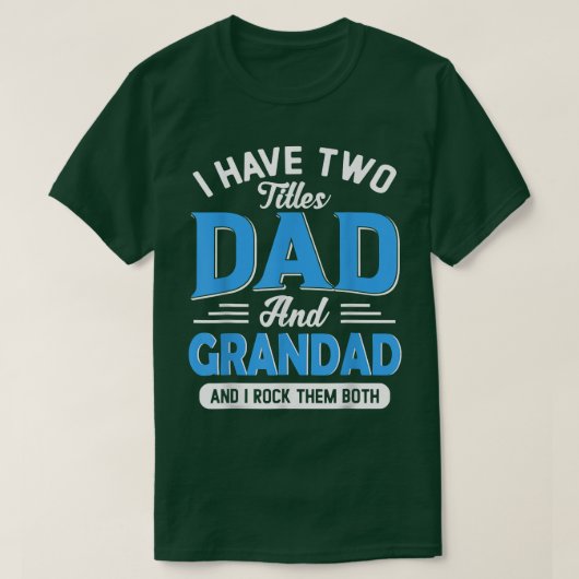 Männer ich habe zwei Titeln Vater und Großes Funny T-Shirt (Design vorne)