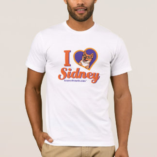 Männer Ich "Herz" Sidney T - Shirt