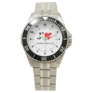 Männer - ich höre hartloses Stahlarmband Armbanduh Armbanduhr