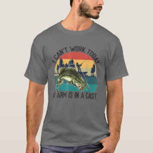 Männer Ich kann heute nicht arbeiten, mein Arm ist T-Shirt