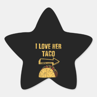 Männer ich Liebe ihr Taco Matching Couple Cinco De Stern-Aufkleber