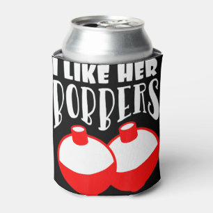 Männer ich mag ihren Bobbers T - Shirt Funny Fishi Dosenkühler