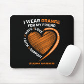 Männer Ich trage Orange für meine Freundin Leukämi Mousepad (Mit Mouse)