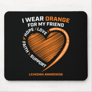 Männer Ich trage Orange für meine Freundin Leukämi Mousepad