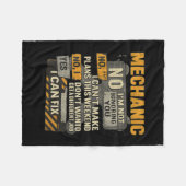 Männer ignorieren Ihren mechanischen Spaß nicht Fleecedecke (Vorderseite (Horizontal))