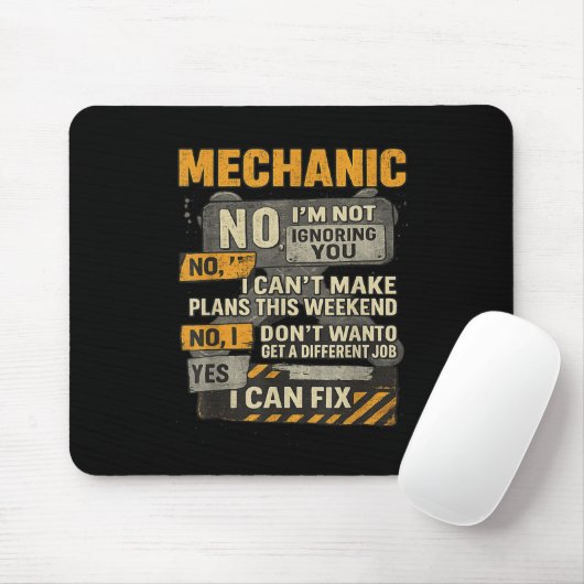 Männer ignorieren Ihren mechanischen Spaß nicht Mousepad (Mit Mouse)