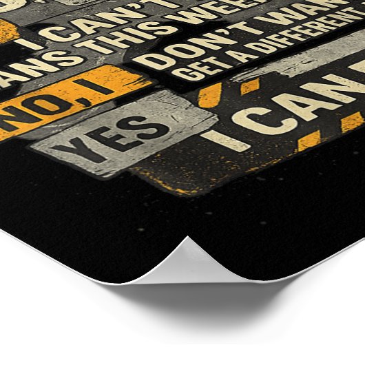 Männer ignorieren Ihren mechanischen Spaß nicht Poster (Ecke)