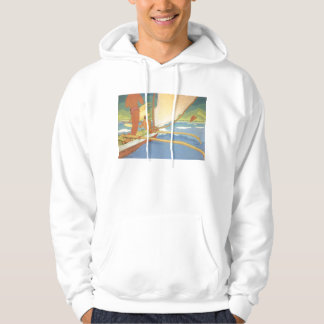 'Männer im Auslegerkanu' - Arman Manookian Hoodie