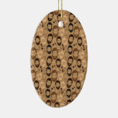 Männer im Bartmuster Keramikornament (Rechts)