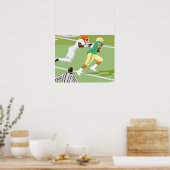 Männer im Fußball 2 Poster (Küche)