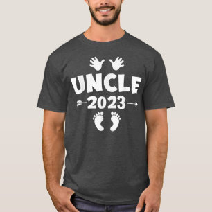 Männer im Onkel Est 2023 als Onkel-Schwangerschaft T-Shirt