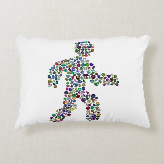 Männer in Bewegung Dekokissen (Vorderseite)